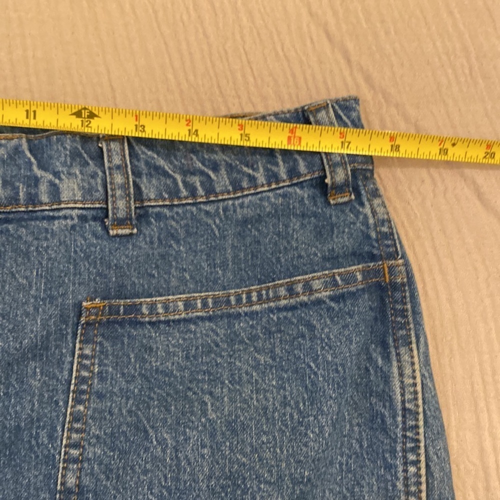 Madewell 90’ straight utility Blue Denim Straight-Leg Jeans size 32 - Picture 10 of 13